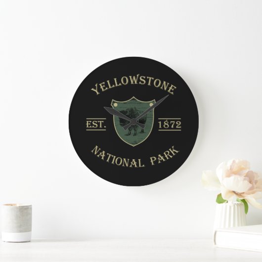 Vintage Yellowstone Nationaal Park Grote Klok (Huis)