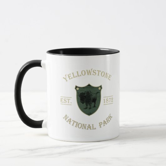 Vintage Yellowstone Nationaal Park Mok (Links)