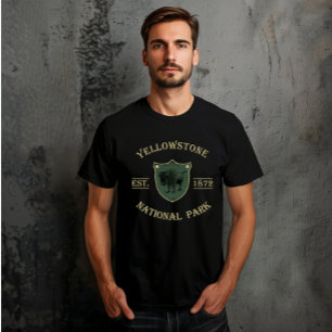 Vintage Yellowstone Nationaal Park T-shirt