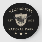 Vintage Yellowstone National Park Grote Klok (Voorkant)