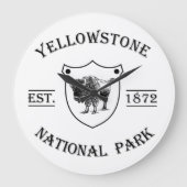 Vintage Yellowstone National Park Grote Klok (Voorkant)