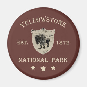Vintage Yellowstone National Park Magneet