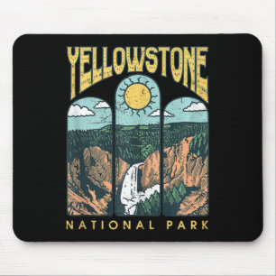Vintage Yellowstone National Park Wandelen Kampere Muismat