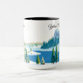 Vintage Yellowstone National Park Winter Forest Mok (Midden)