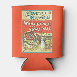 Vintage Yorkshire Railroad Tourist Guide Hoesje Blikjeskoeler