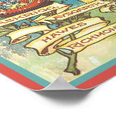 Vintage Yorkshire Railroad Travel Guide Hoesje Poster (Hoek)