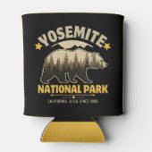 Vintage Yosemite Bear Forest Graphic Blikjeskoeler (Achterkant)