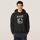 Vintage Yosemite National Park Mountain California Hoodie (Voorkant volledig)