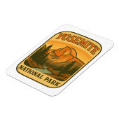Vintage Yosemite National Park Retro Half Dome Magneet (Linkerzijde)