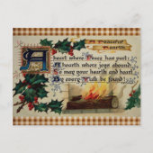 Vintage Yule Briefkaart (Voorkant)