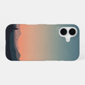 Vintage Zachte Horizon iPhone 16 Hoesje (Achterkant horizontaal)