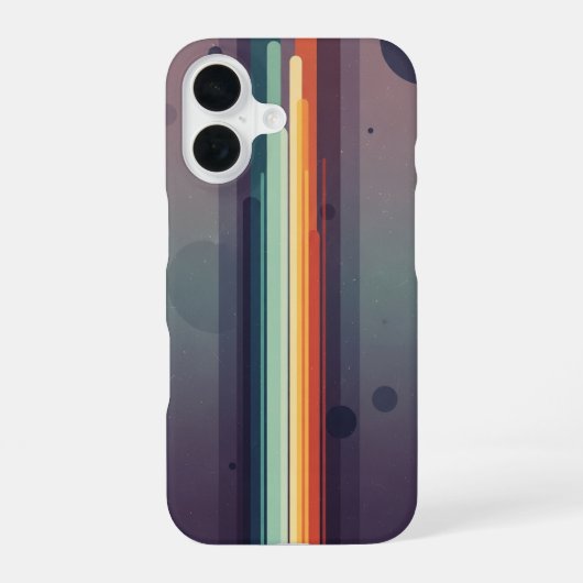 Vintage Zachte Kosmische Stralen iPhone 16 Hoesje (Achterkant)