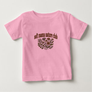 Vintage Zachte Mama Natuur Club T-shirt ontwerp