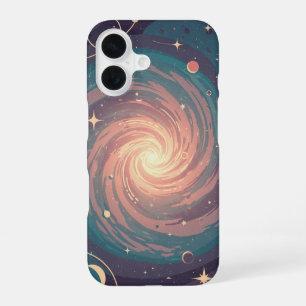 Vintage zachte stijl nevel iPhone 16 hoesje
