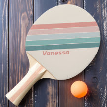 Vintage Zachte Zee Schelp Gestreept met Naam