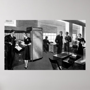 Vintage Zakelijk, Executives Kantoor Poster