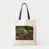 Vintage Zakelijke Architect Bouw Aannemer Tote Bag (Voorkant)