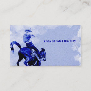 Vintage Zakelijke Kaarten van Bucking Bronco Visitekaartje