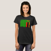 Vintage Zambia Flag Zambian Independence Day T-shirt (Voorkant volledig)