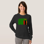 Vintage Zambia Flag Zambian Independence Day T-shirt (Voorkant volledig)