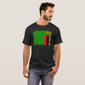 Vintage Zambia Flag Zambian Independence Day T-shirt (Voorkant volledig)