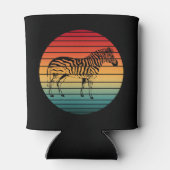 vintage zebra blikjeskoeler (Achterkant)