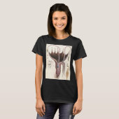 Vintage zeedieren, paraplu-pijlinktvis t-shirt (Voorkant volledig)