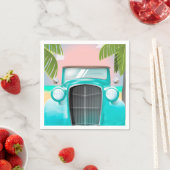 vintage zeegroene auto servetten (Insitu)