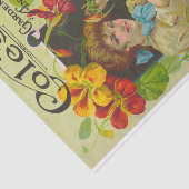 Vintage zeekustraag 1907 tissuepapier (Detail)