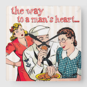 Vintage Zeeman Vierkante Klok