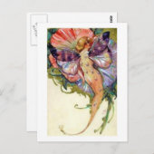 Vintage Zeemeermin Briefkaart (Voorkant / Achterkant)