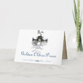 Vintage Zeemeermin Wenskaart Kaart (Achterkant)