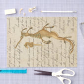 Vintage Zeepaard Tissuepapier (Craft)