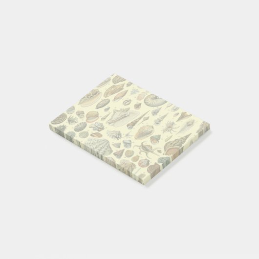 Vintage Zeeschelp Afdruk Adolphe Millot Kust Post-it® Notes (Schuin)