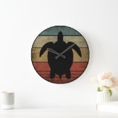 VINTAGE ZEESCHILDPAD GROTE KLOK (Huis)