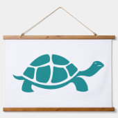 Vintage Zeeschildpad Hangend Wandkleed (Voorkant)