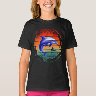 Vintage Zeewezen Dolfijnen T-shirt