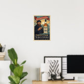 Vintage Zeilersvat Bourbon-reclameposter Poster (Thuiskantoor)