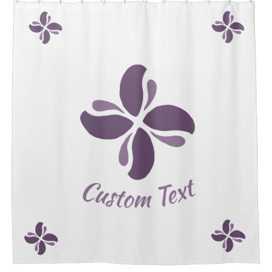 Vintage Zen Echo Lilac Kus Douchegordijn (Voorkant)