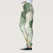 Vintage Zeshoekige Botanische Patchwork Leggings (Links)
