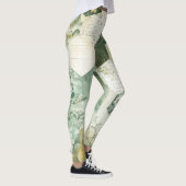 Vintage Zeshoekige Botanische Patchwork Leggings (Rechts)