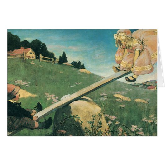 Vintage Zie Saw Margery Daw, Jessie Willcox Smith (Voorkant Horizontaal)