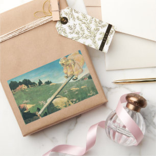 Vintage Zie Saw Margery Daw, Jessie Willcox Smith Rechthoekige Sticker