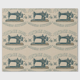Vintage Ziel Moderne Steken Naaien Cadeaupapier