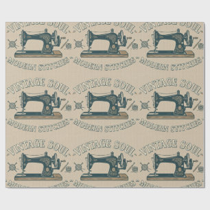 Vintage Ziel Moderne Steken Naaien Cadeaupapier