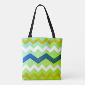 Vintage Zigzag Canvas tas (Achterkant)