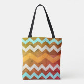 Vintage Zigzag Canvas tas (Achterkant)