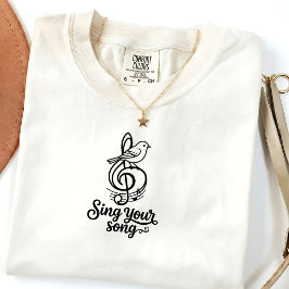 Vintage Zing Je Lied Graphic T-shirt Unisex