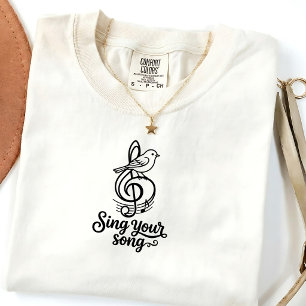 Vintage Zing Je Lied Graphic T-shirt Unisex