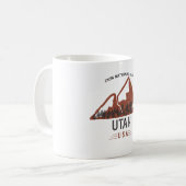 Vintage Zion National Park Utah Coffee Mok (Voorkant links)